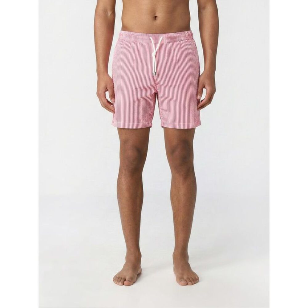 Fay Men Striped Technical Fabric Swimsuit Fay